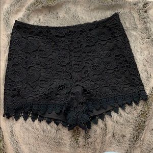 Francesca’s Black Lace Short